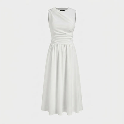 Vestido Midi Sin Mangas Fluido