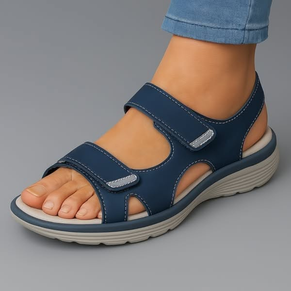 Sandalia Doble Velcro Suela Gruesa Flexible