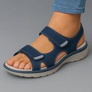 Sandalias Beige Comfort con Doble Velcro