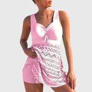 Traje de baño de dos piezas con falda