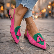 Lorena Sandalias con Tiras y Borlas