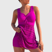 Traje de baño de dos piezas con falda