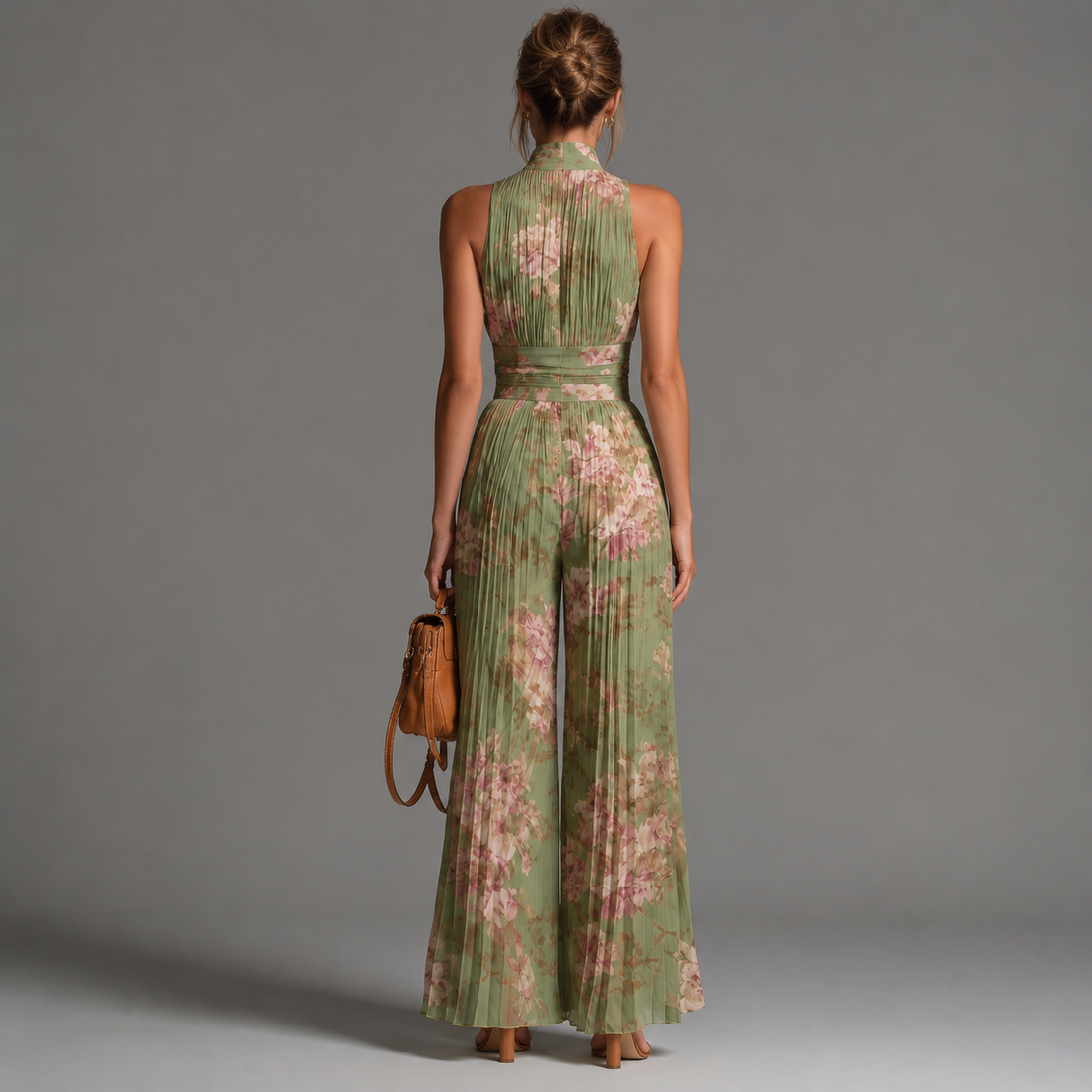 Mono Sofía - Gasa Plisada Con estampado Floral
