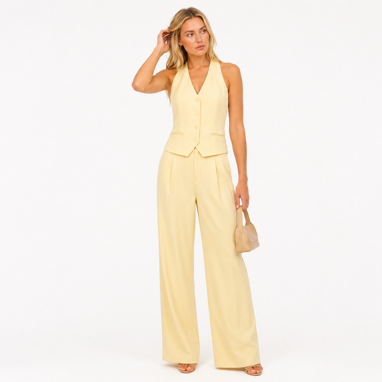 Conjunto Halter Amarillo | 2ª -50% · 3ª -75%