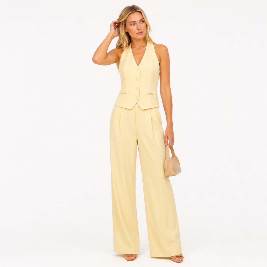 Conjunto Halter Amarillo | 2ª -50% · 3ª -75%