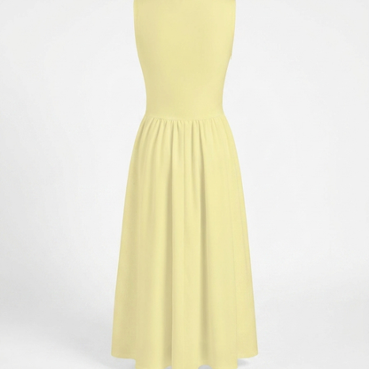 Vestido Midi Sin Mangas Fluido