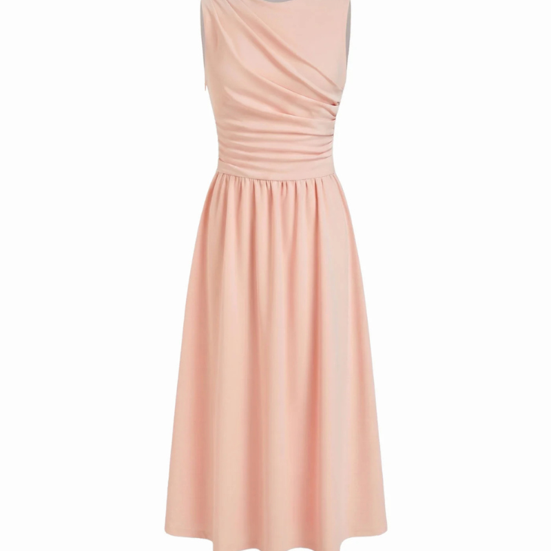 Vestido Midi Sin Mangas Fluido