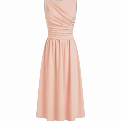 Vestido Midi Sin Mangas Fluido