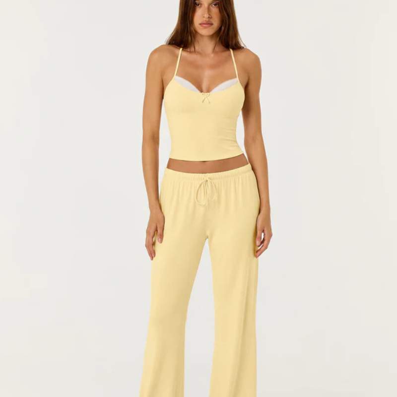 Conjunto Pijama Top de Tirantes y Pantalón