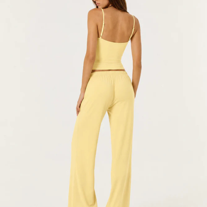 Conjunto Pijama Top de Tirantes y Pantalón