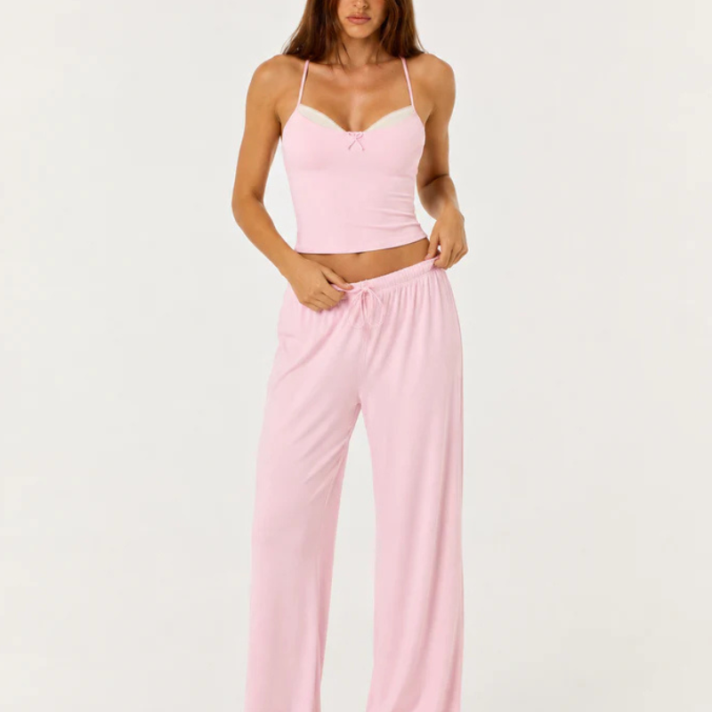 Conjunto Pijama Top de Tirantes y Pantalón