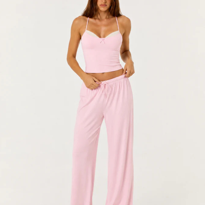 Conjunto Pijama Top de Tirantes y Pantalón