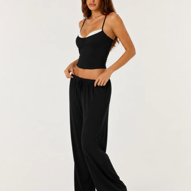 Conjunto Pijama Top de Tirantes y Pantalón