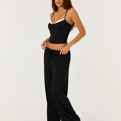 Conjunto Pijama Top de Tirantes y Pantalón