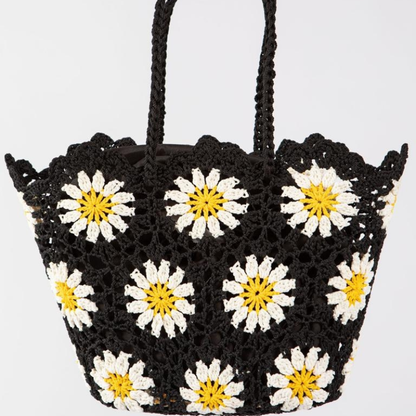 Bolso Floral Tejido Verano
