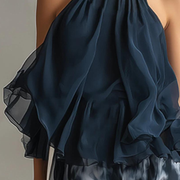 Conjunto Halter Palazzo Tie Dye Azul