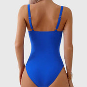 Traje de baño con escote en V
